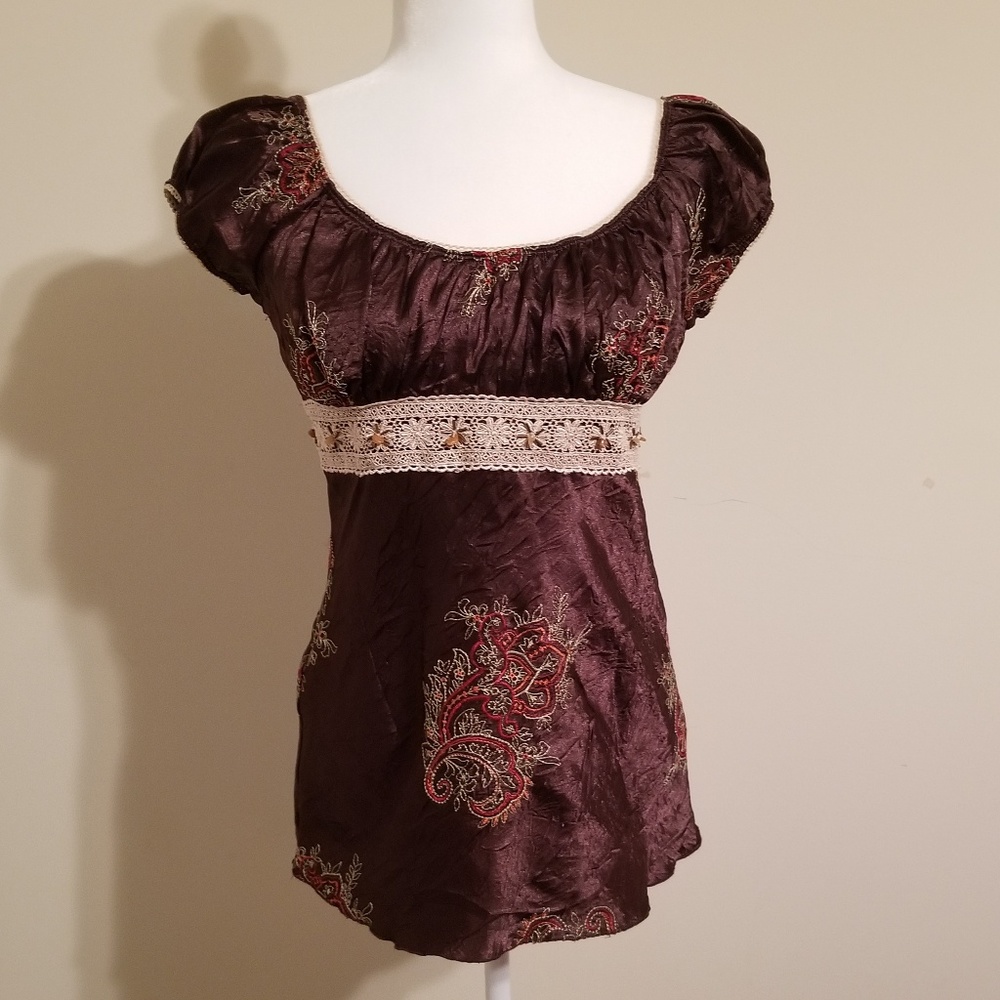 Heart Soul Brown Blouse